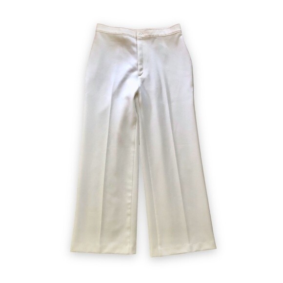 Vintage 70s 80s Levi's White Bend Over Pants Trousers High Waisted Size 14 - Picture 1 of 7